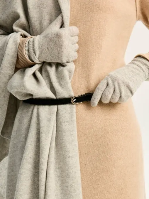 Перчатки кашемировые Серебристый Туман AMUR BY MARUSHIK