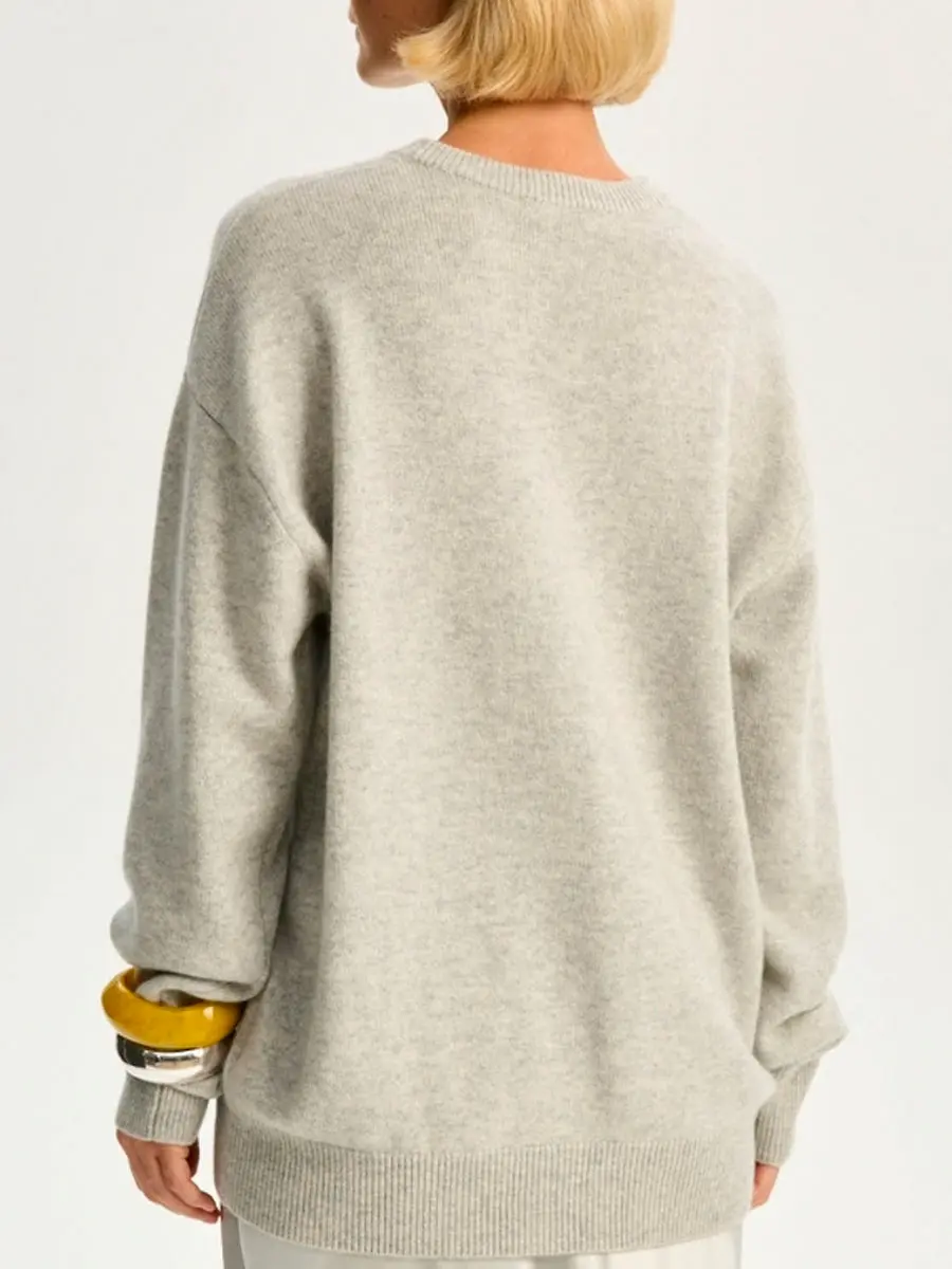 Свитер кашемировый Серебристый Туман