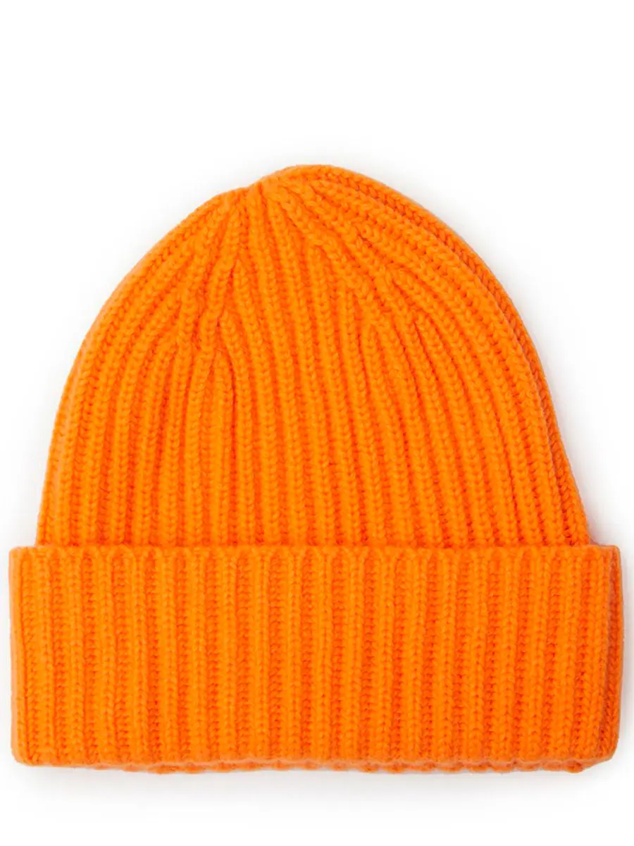 Шапка кашемировая Сочный Абрикос