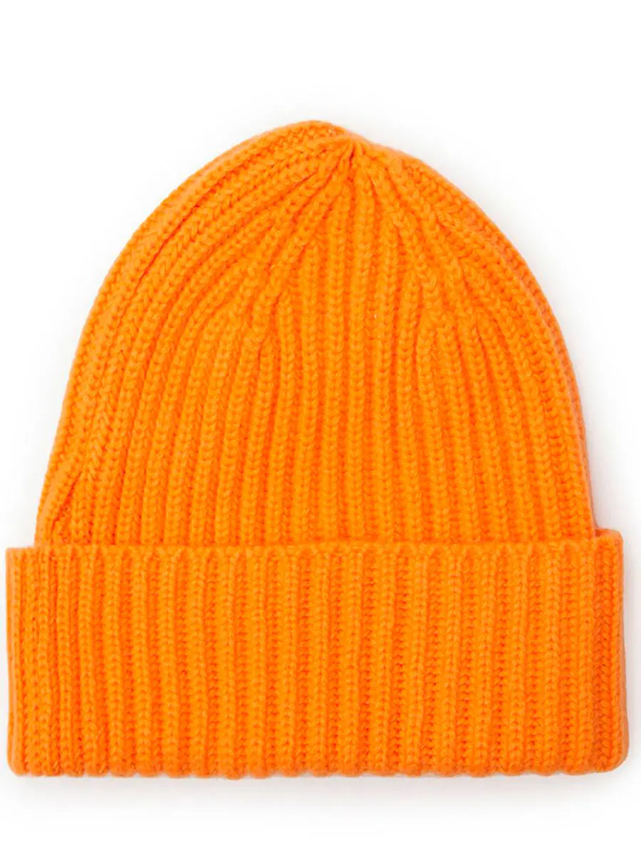 Шапка кашемировая Сочный Абрикос