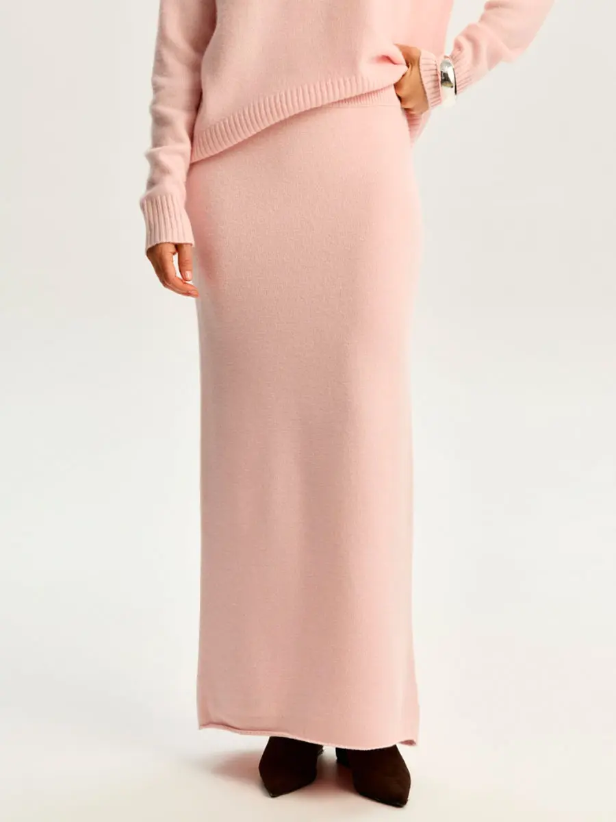 Юбка кашемировая Легкий Румянец