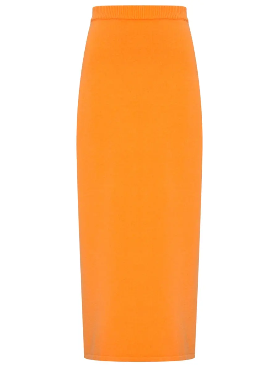 Юбка кашемировая Сочный Абрикос