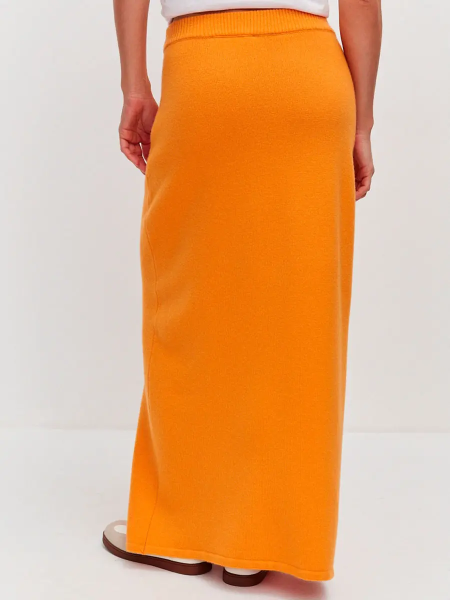 Юбка кашемировая Сочный Абрикос