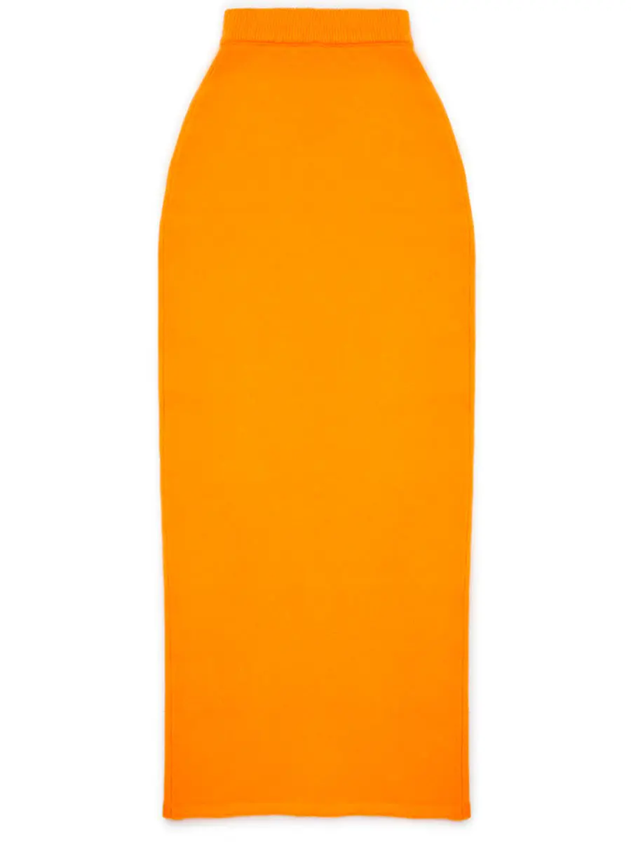 Юбка кашемировая Сочный Абрикос