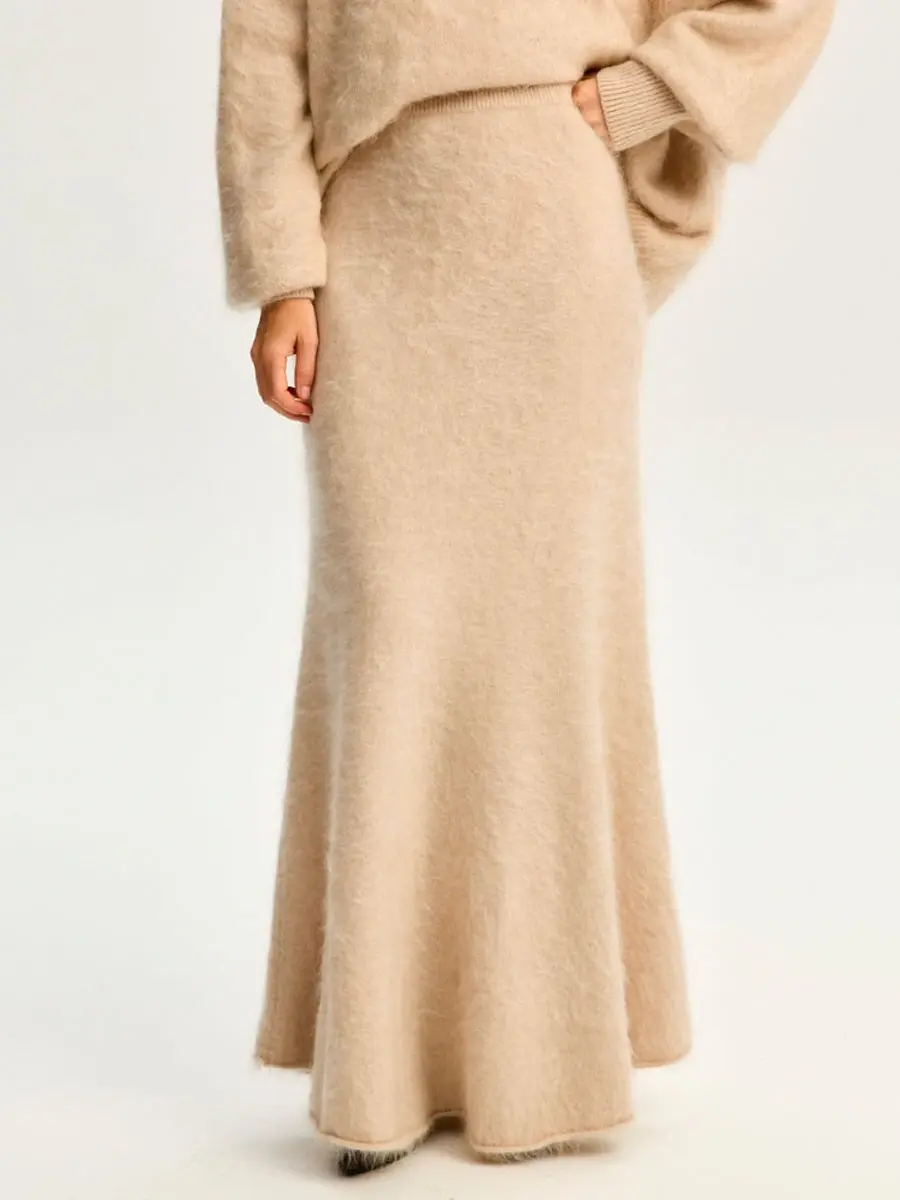 Юбка кашемировая Утренний Макиато