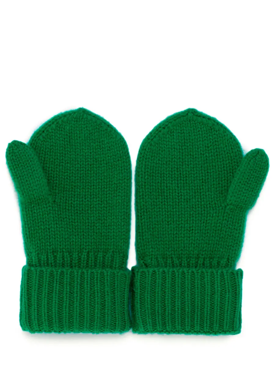 Варежки кашемировые Майская Зелень