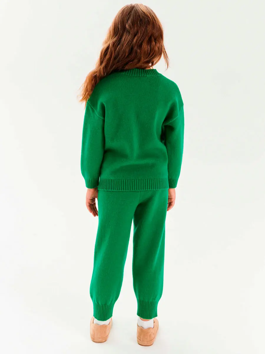 Джоггеры кашемировые Майская Зелень