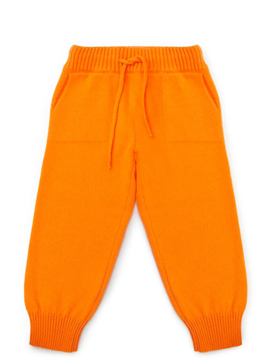 Джоггеры кашемировые Сочный Абрикос