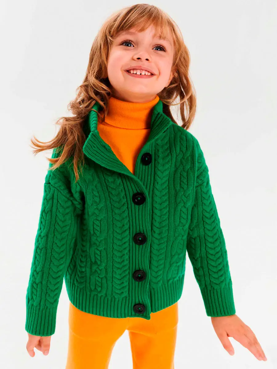 Кардиган кашемировый Майская Зелень