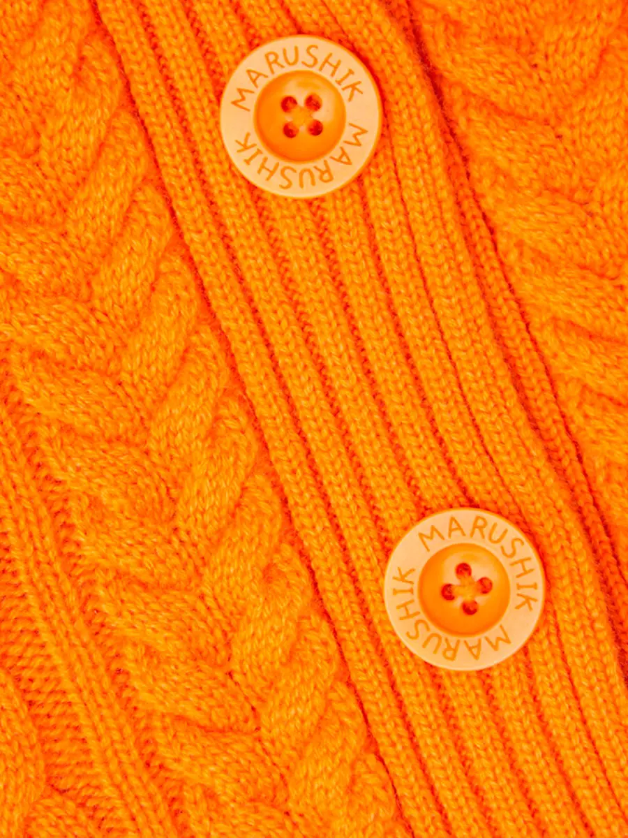 Кардиган кашемировый Сочный Абрикос