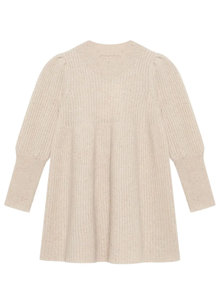 Платье шерстяное Мерцающий Жемчуг