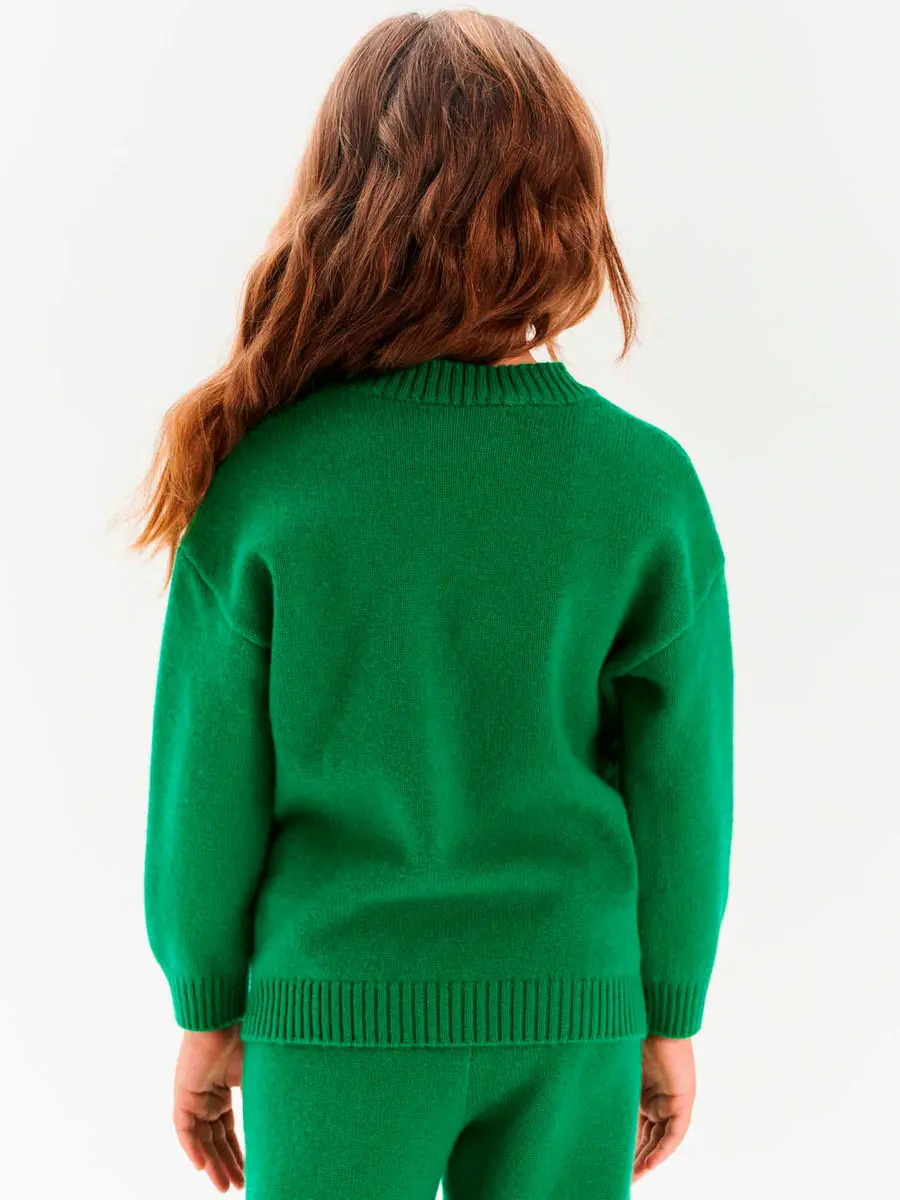 Свитер кашемировый Майская Зелень