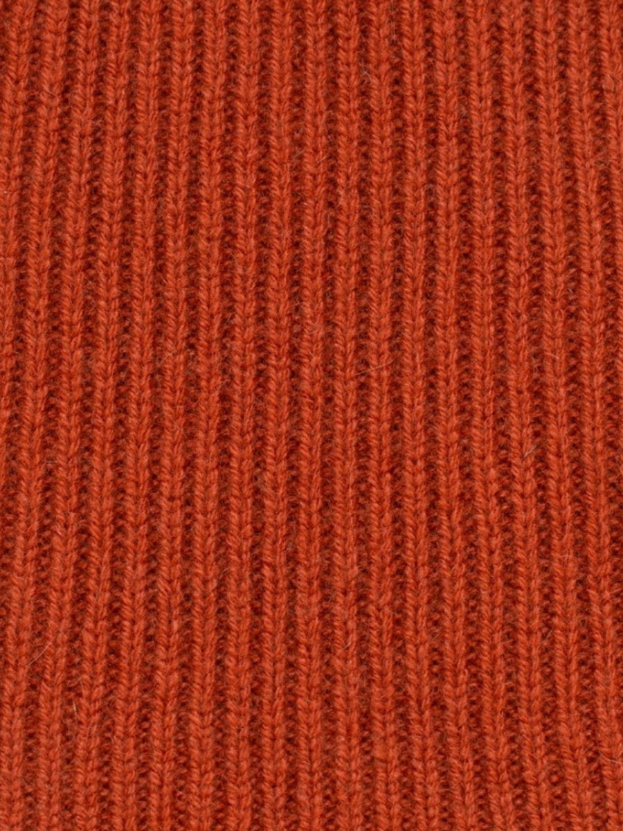 Шапка кашемировая Терракотовый Закат