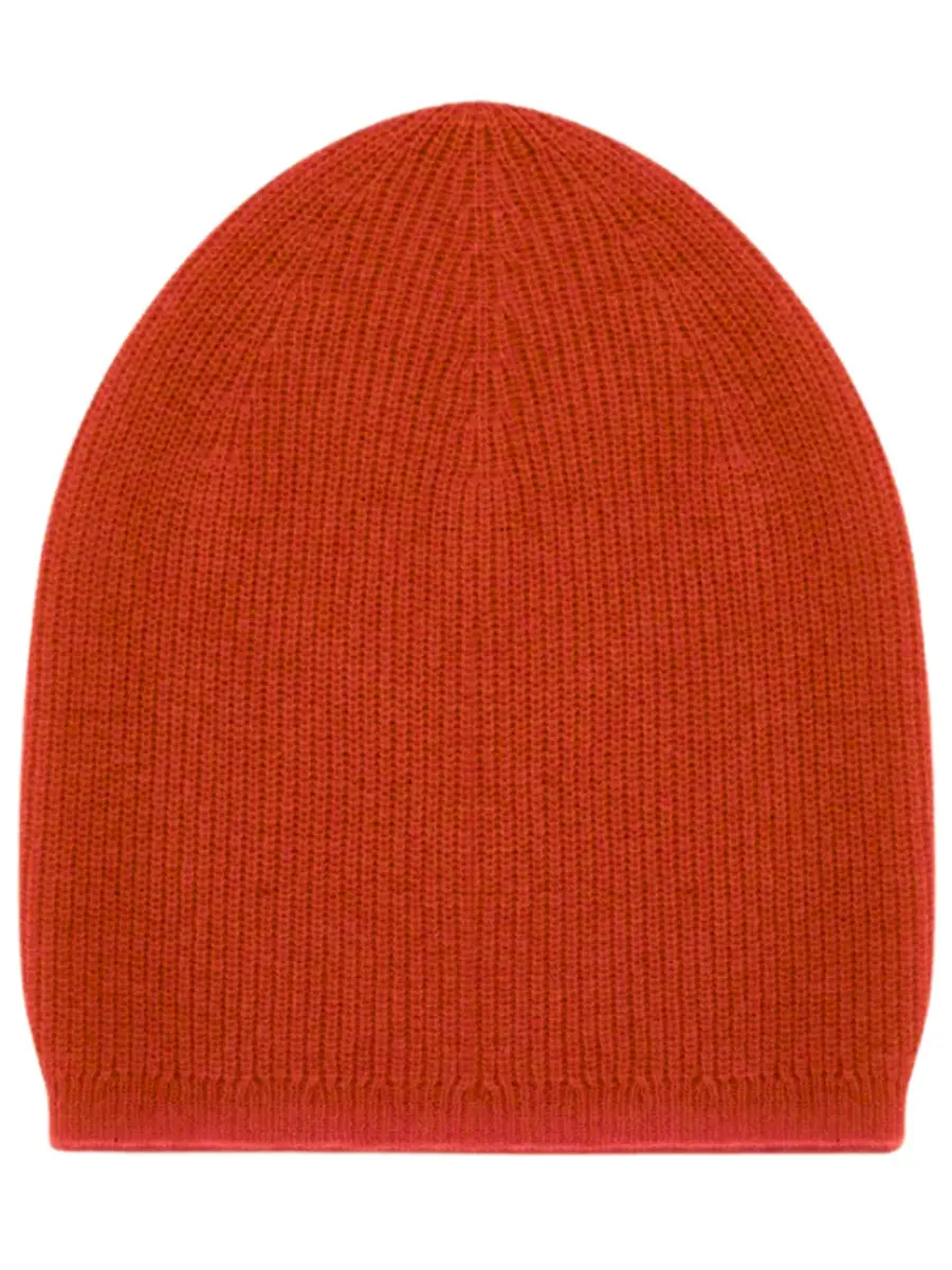 Шапка кашемировая Терракотовый Закат