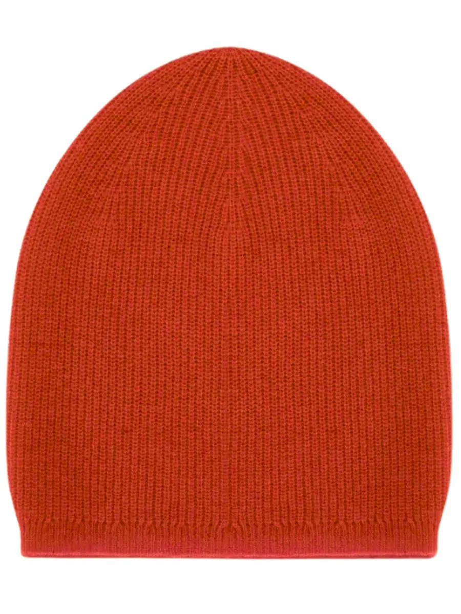 Шапка кашемировая Терракотовый Закат