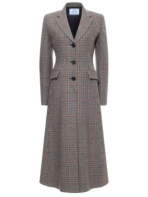 Пальто из шерсти и кашемира PRADA