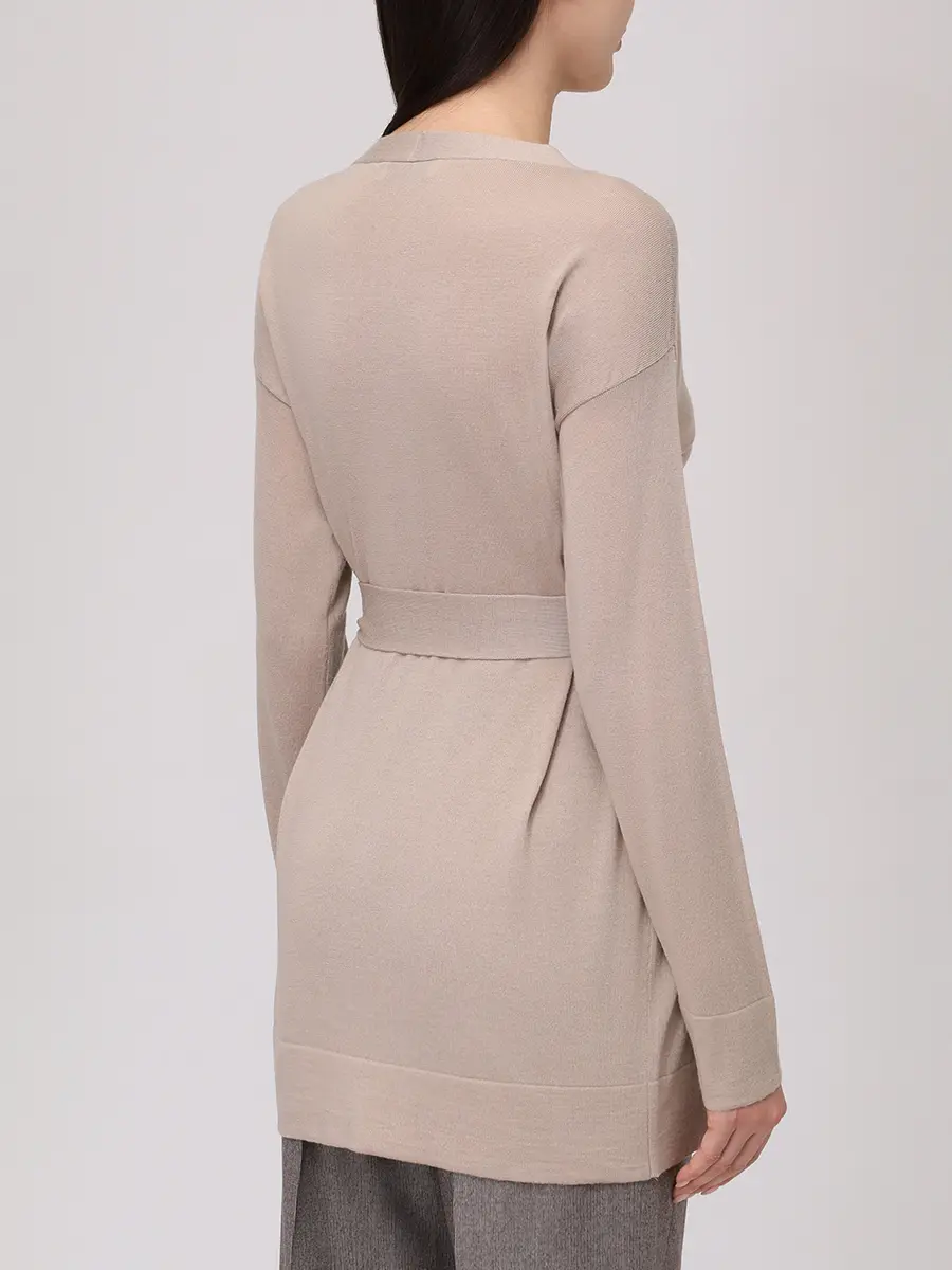 Кардиган из шерсти и хлопка