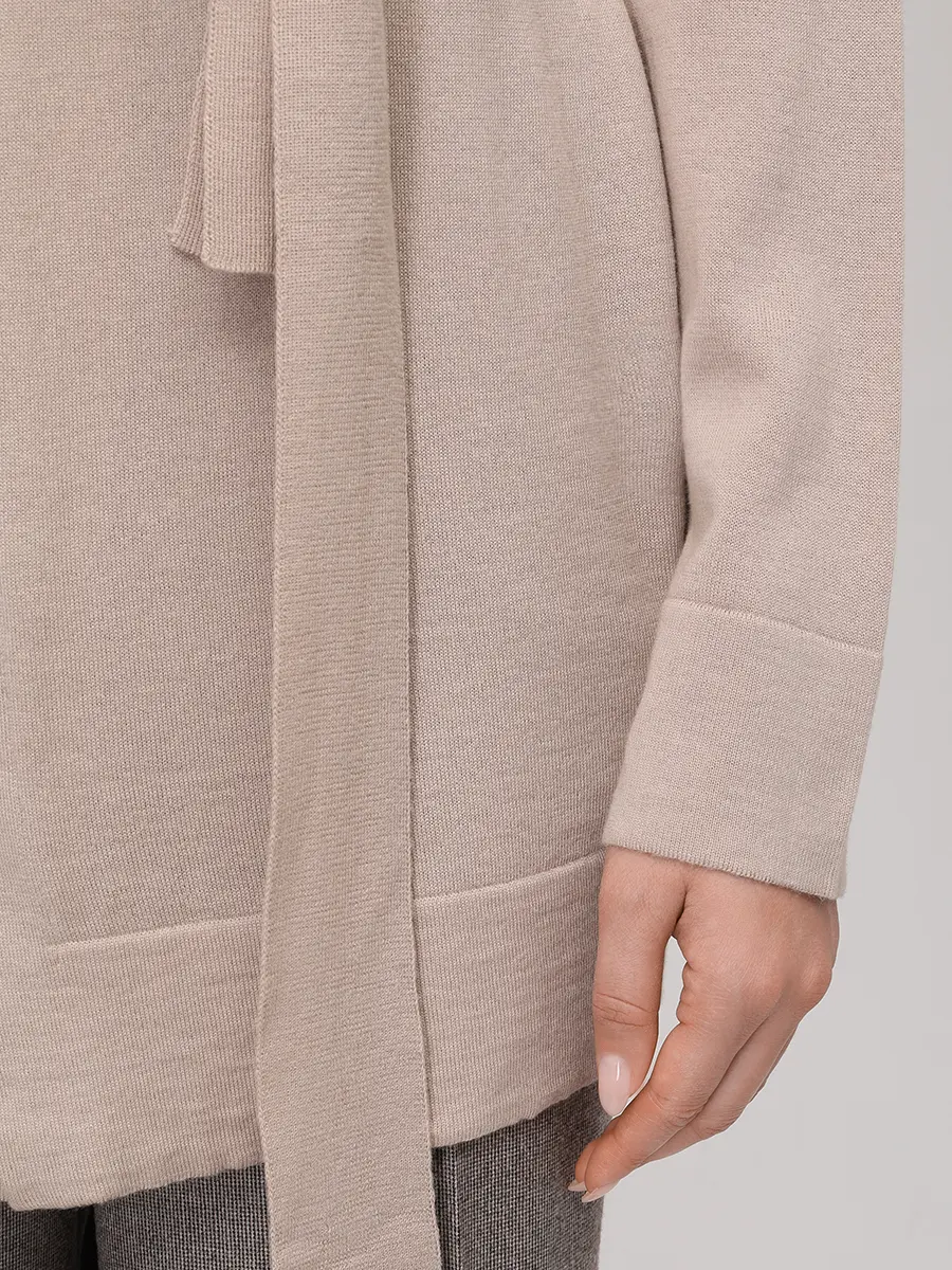 Кардиган из шерсти и хлопка