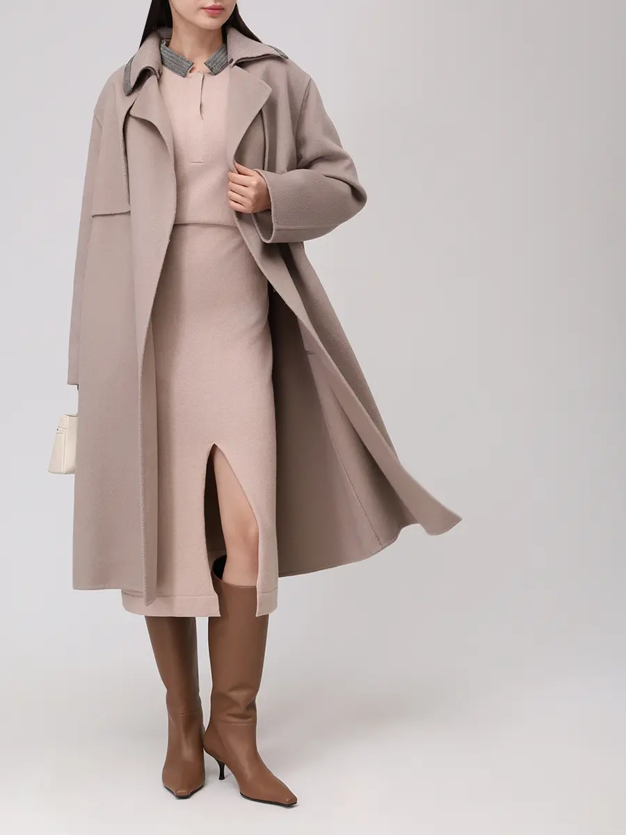 Пальто шерстяное