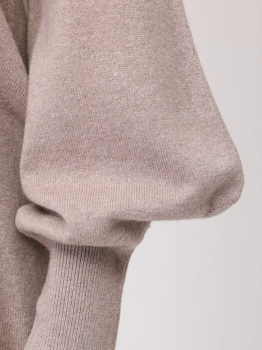 Пуловер из шерсти и шелка