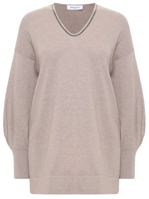 Пуловер из шерсти и шелка FABIANA FILIPPI
