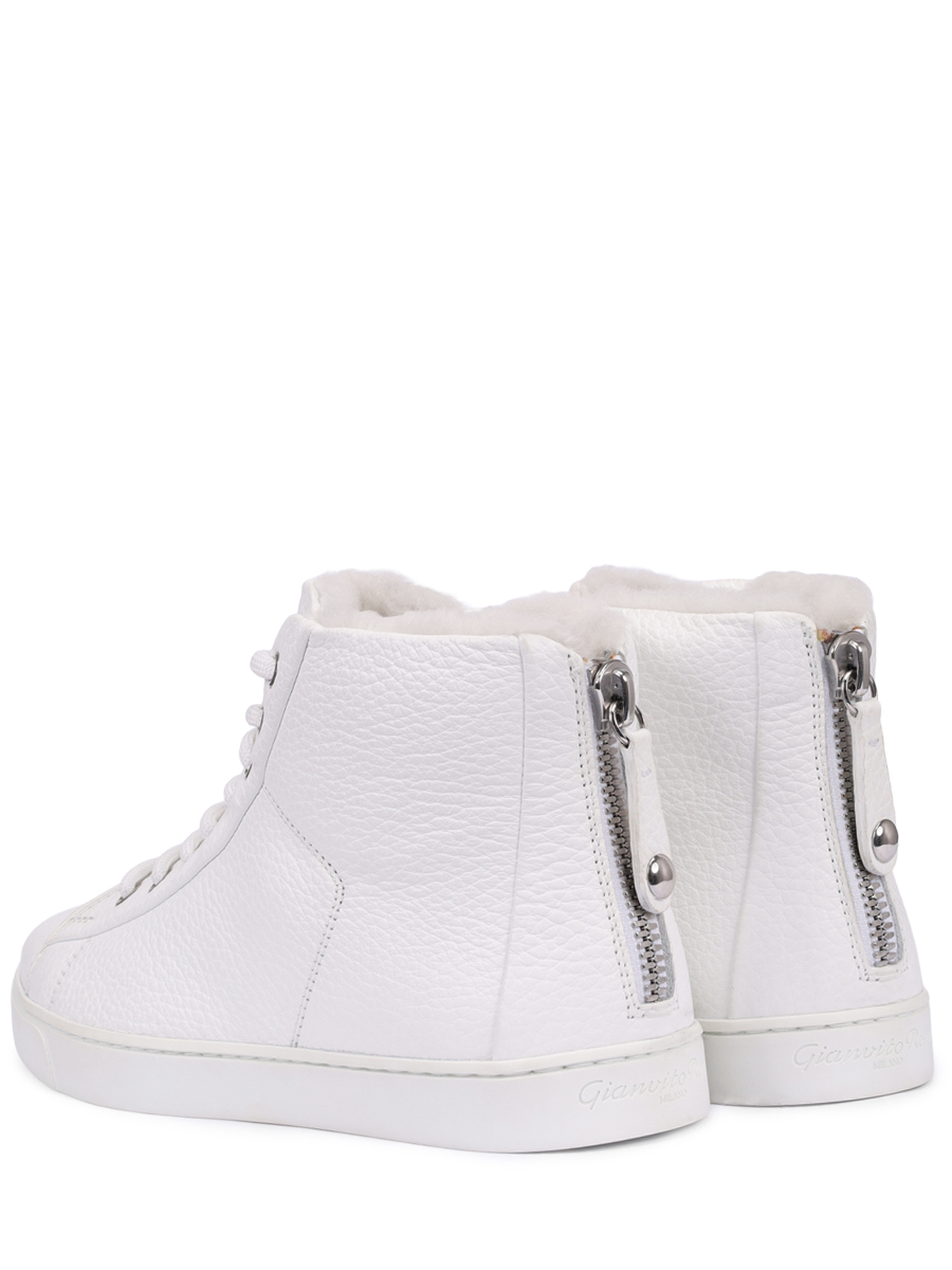 Кеды кожаные на меху