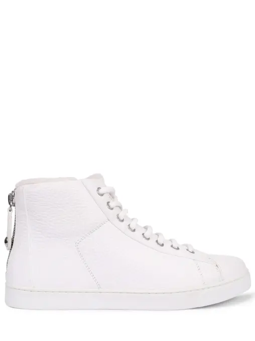 Кеды кожаные на меху GIANVITO ROSSI