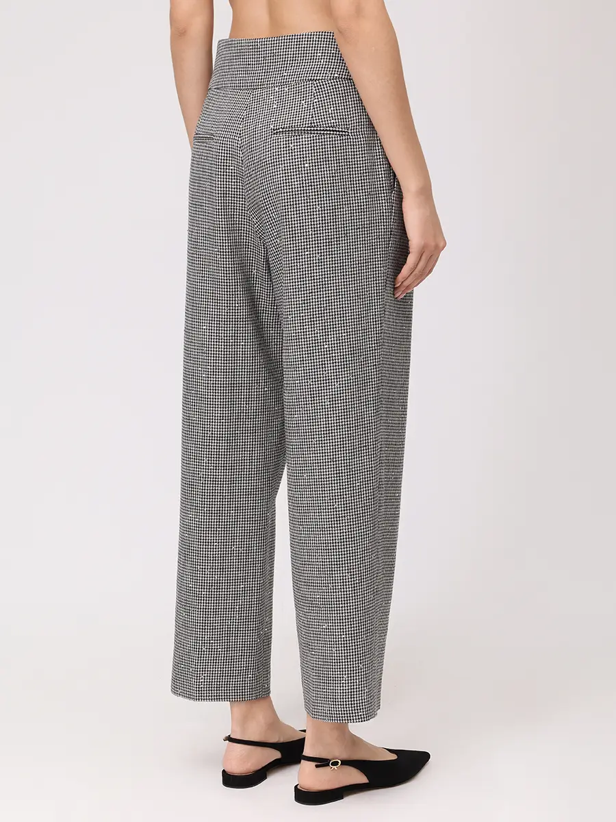 Брюки из шерсти и хлопка