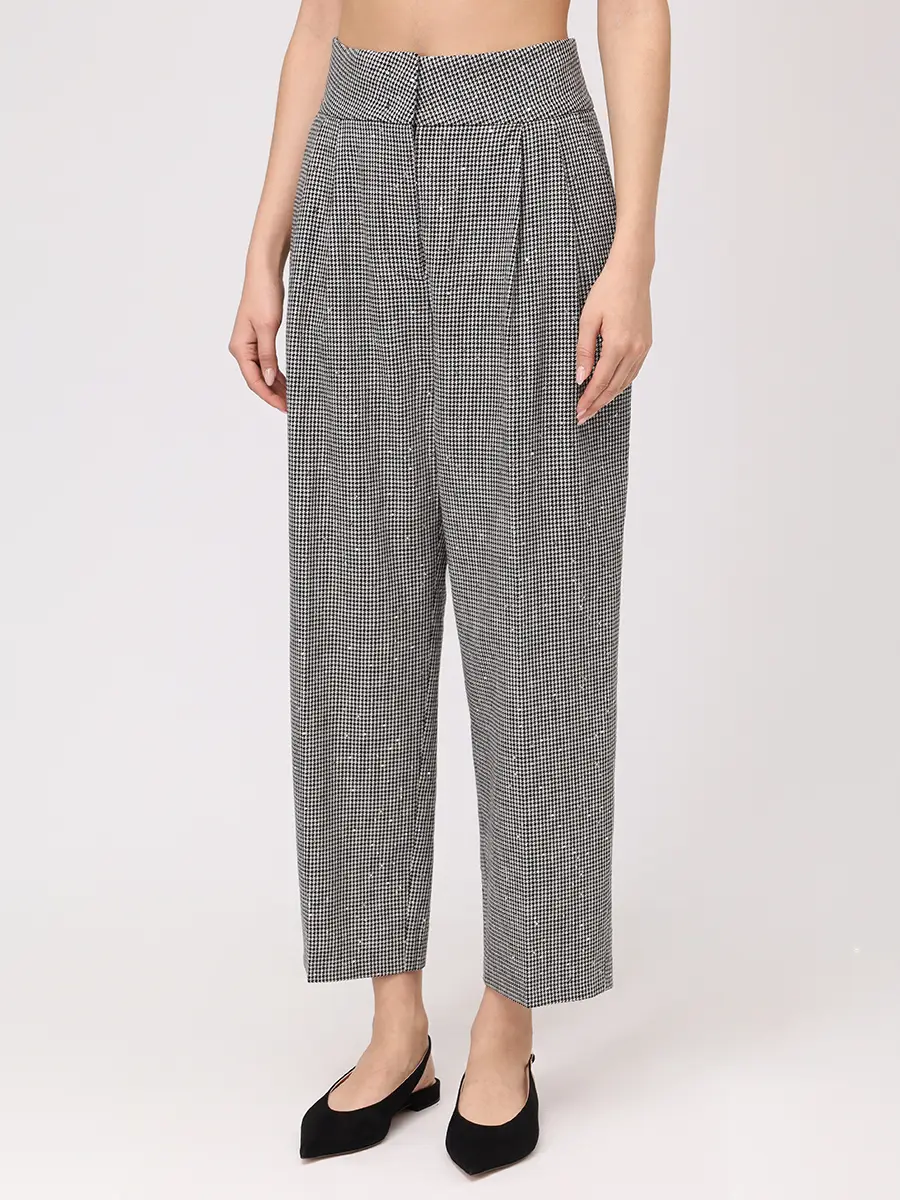 Брюки из шерсти и хлопка