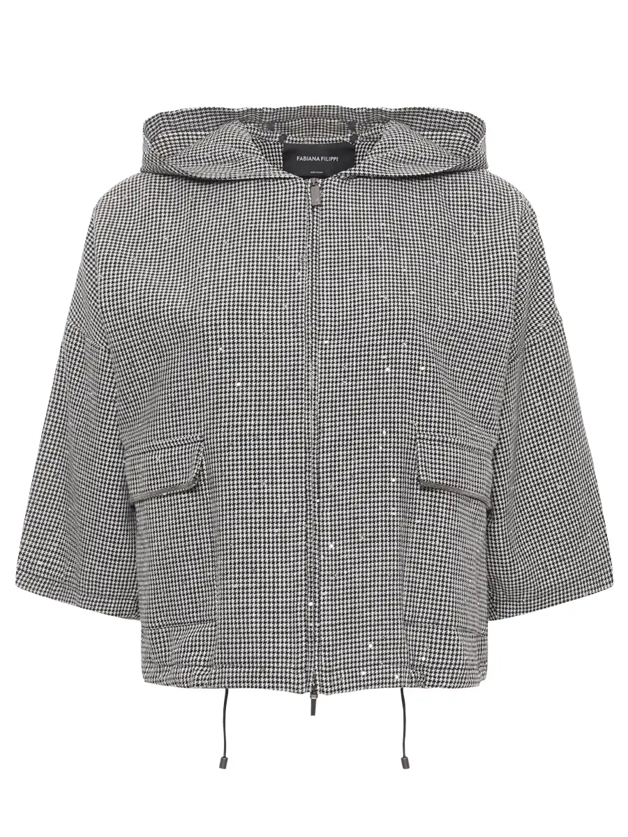 Куртка из шерсти и хлопка