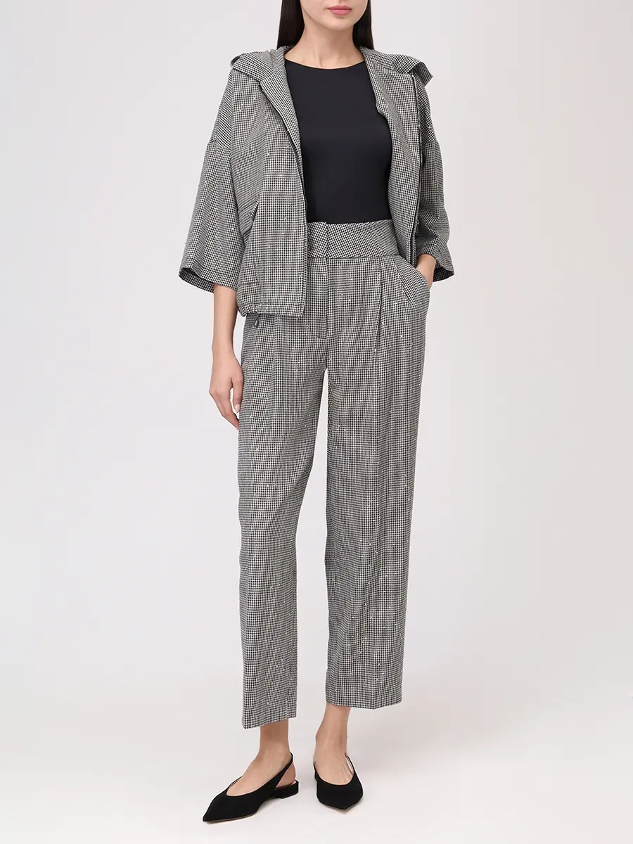 Куртка из шерсти и хлопка