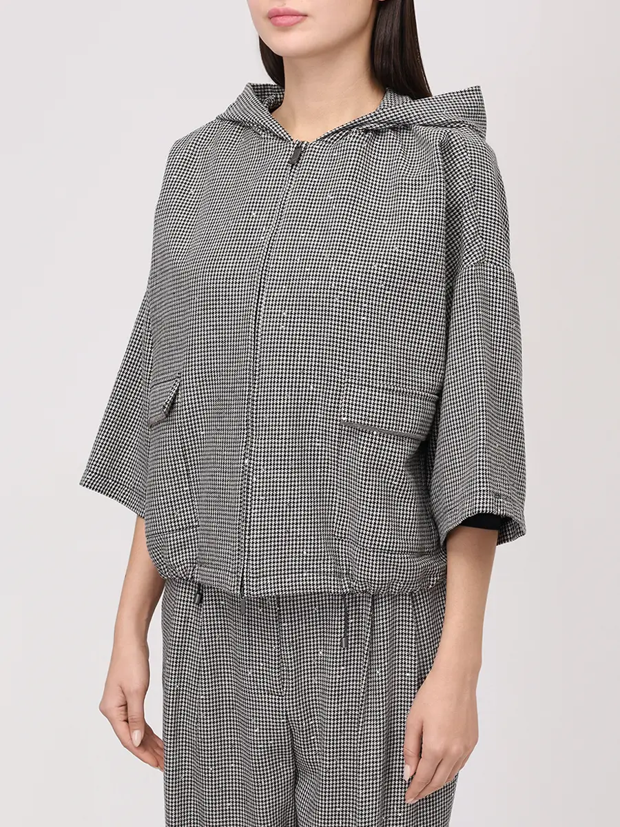 Куртка из шерсти и хлопка