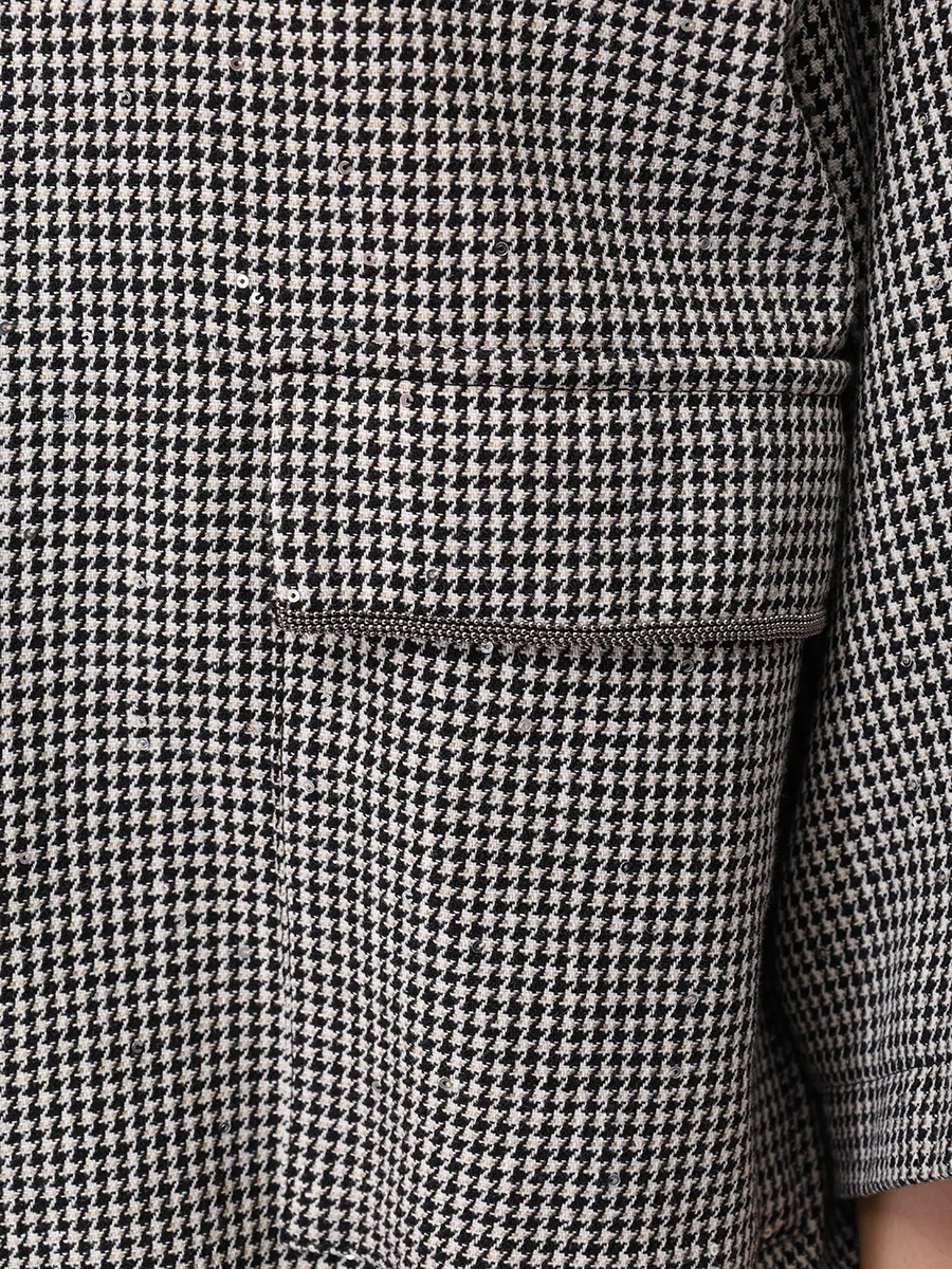 Куртка из шерсти и хлопка