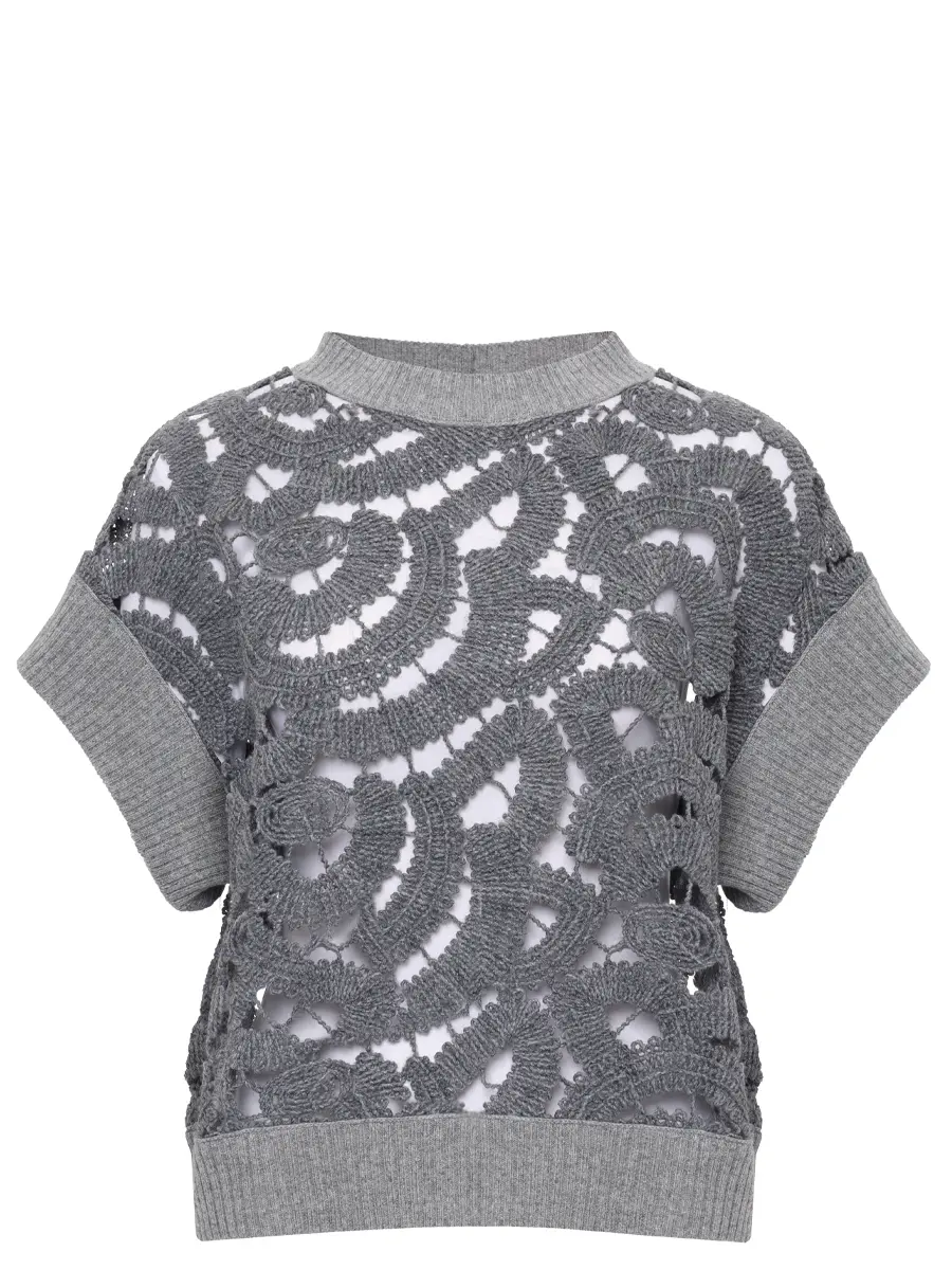 Жилет ажурный