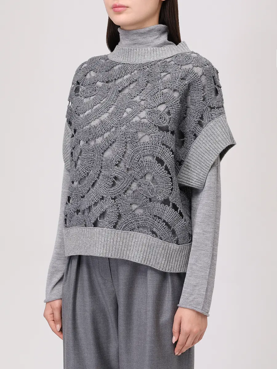 Жилет ажурный