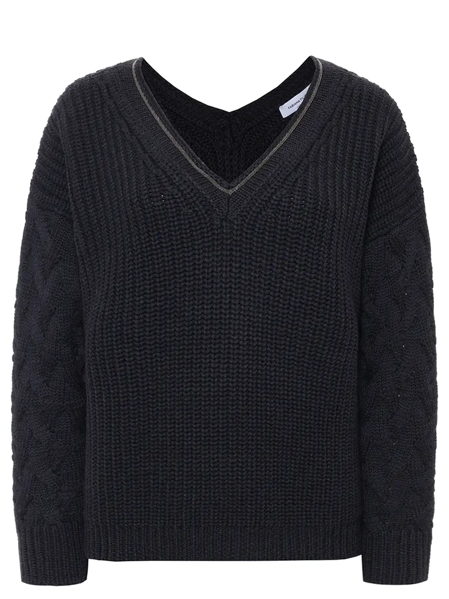 Пуловер шерстяной