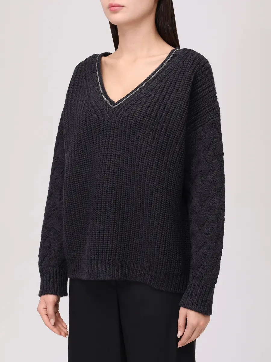 Пуловер шерстяной