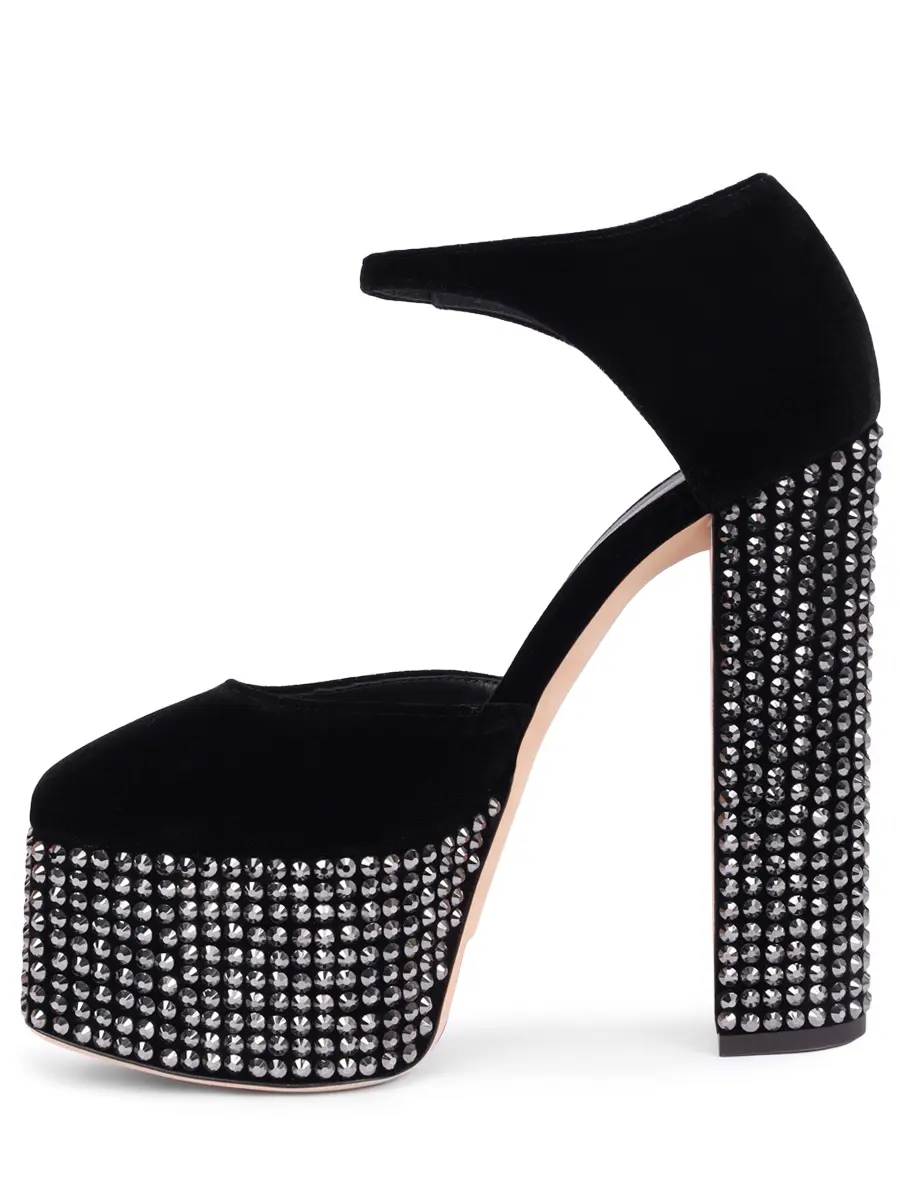 Туфли бархатные