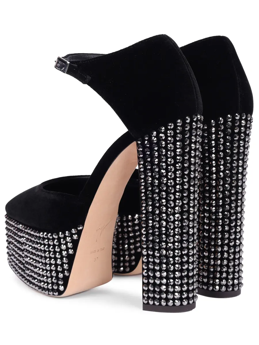 Туфли бархатные