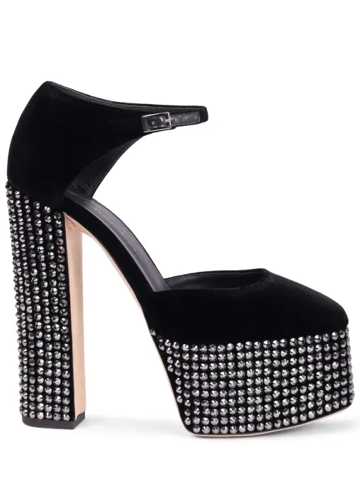 Туфли бархатные GIUSEPPE ZANOTTI