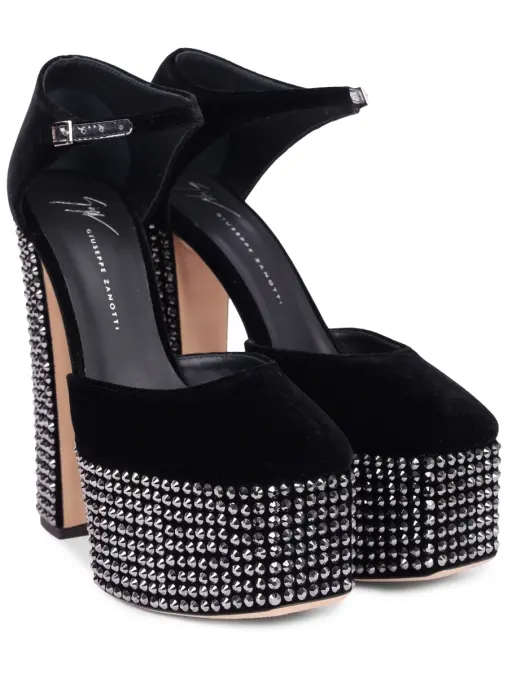 Туфли бархатные GIUSEPPE ZANOTTI