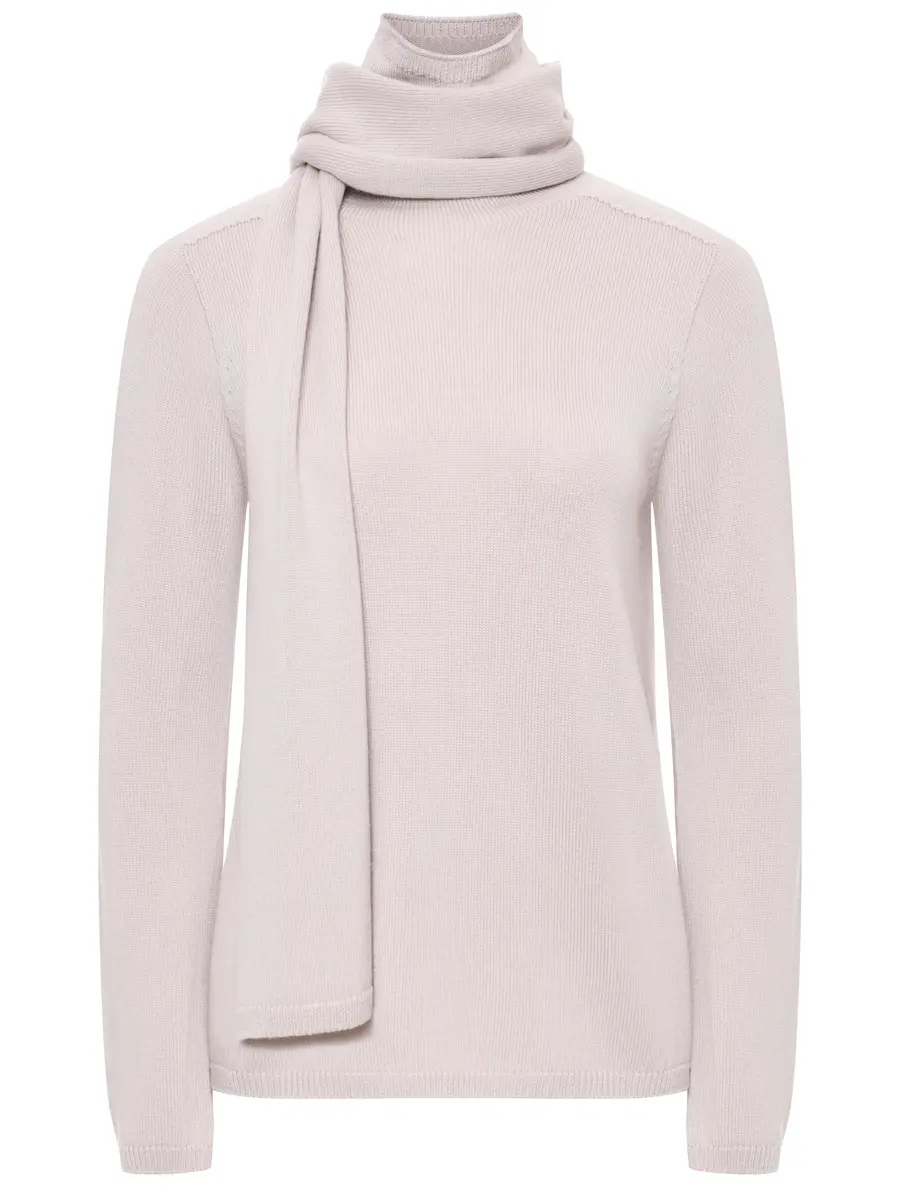 Свитер шерстяной с шарфом