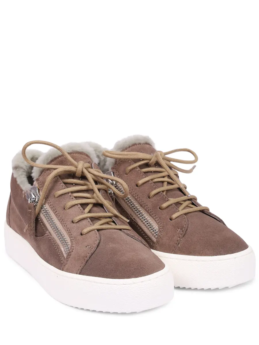 Кеды замшевые на меху