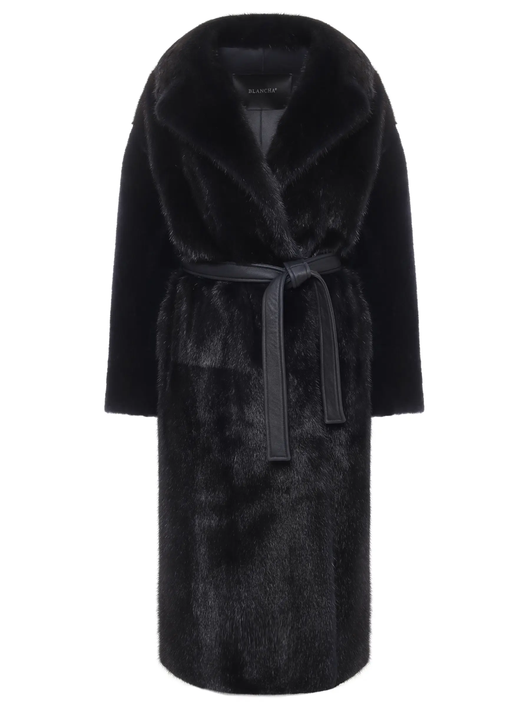 Манто из овчины и норки