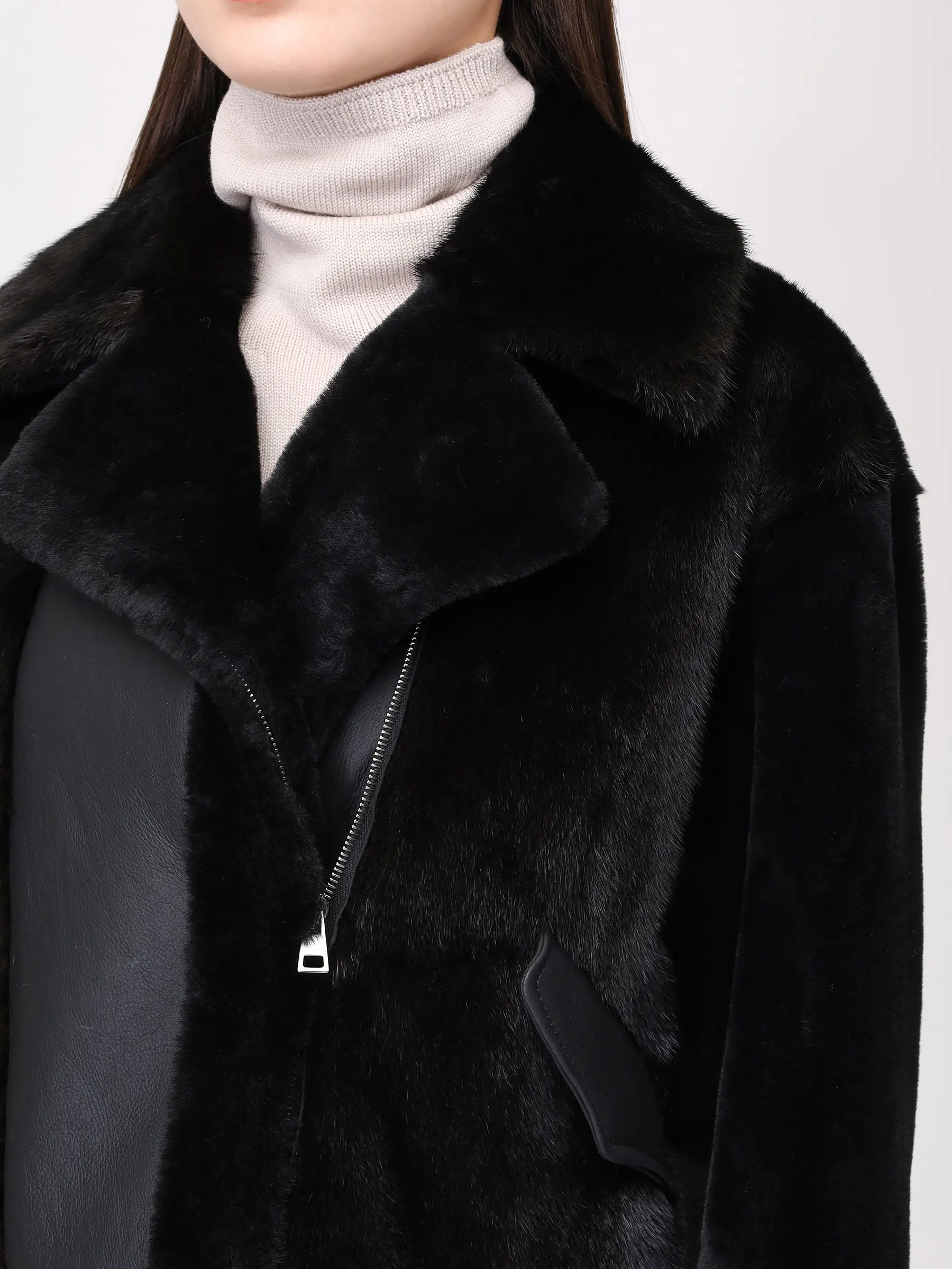 Дубленка из овчины и норки