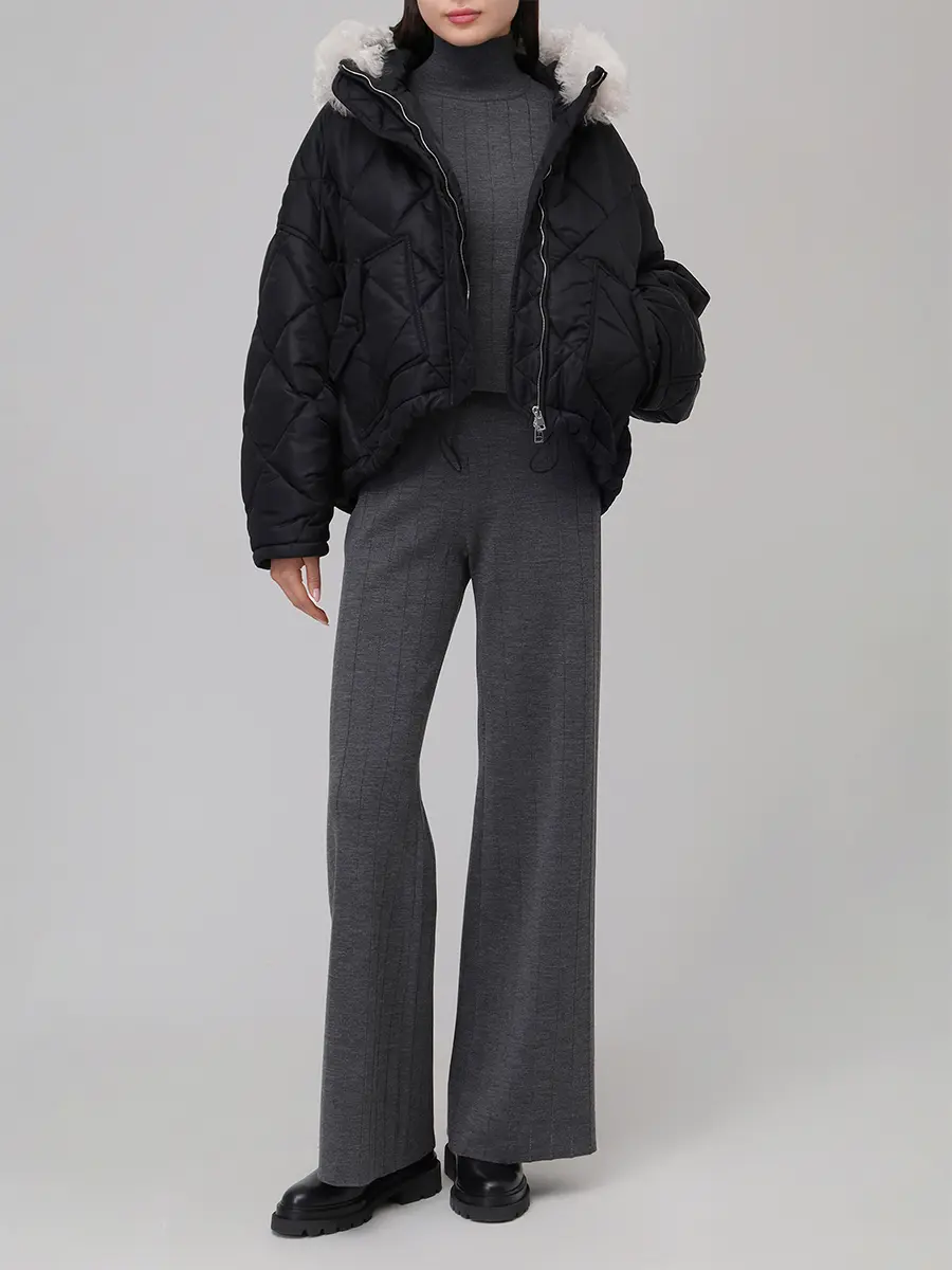 Куртка стеганая с мехом