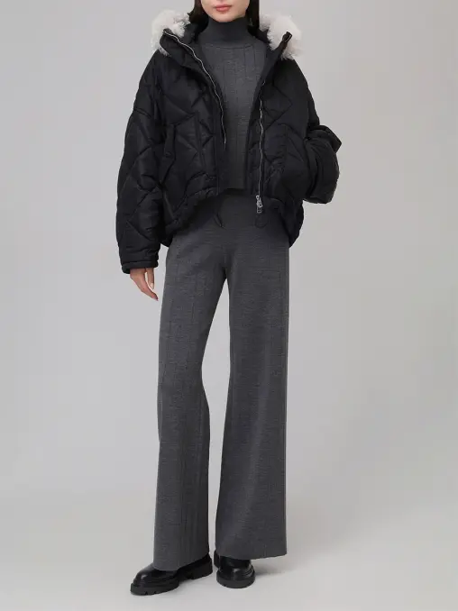 Куртка стеганая с мехом BLANCHA