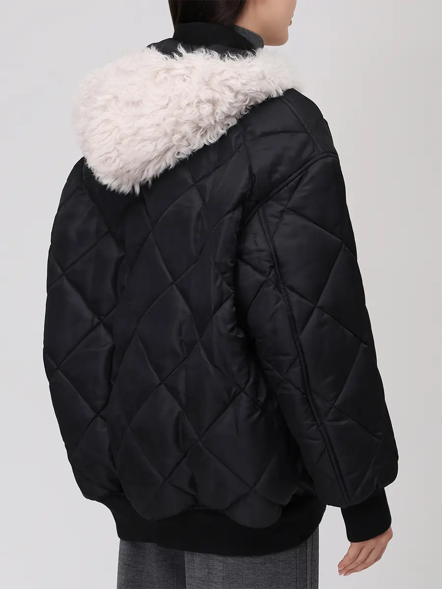 Куртка стеганая с мехом