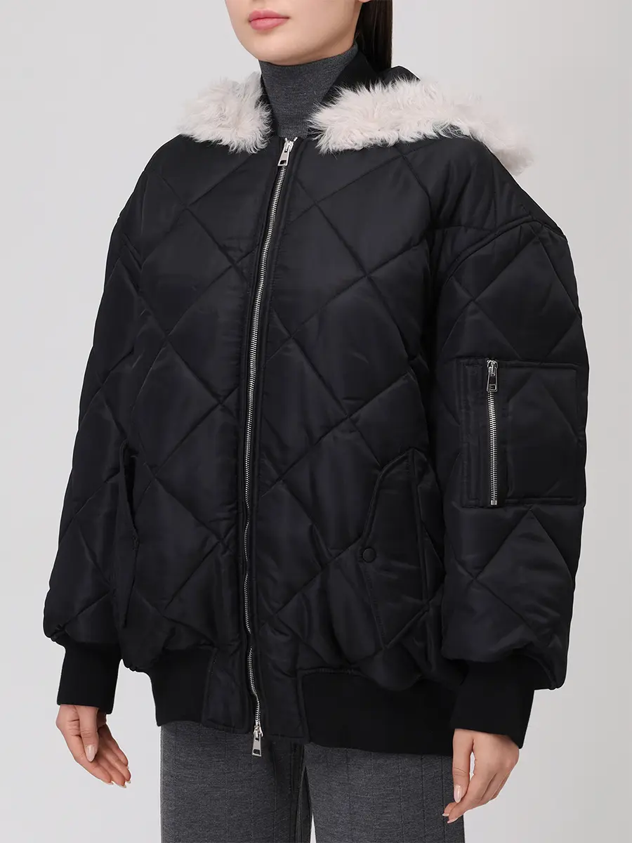 Куртка стеганая с мехом