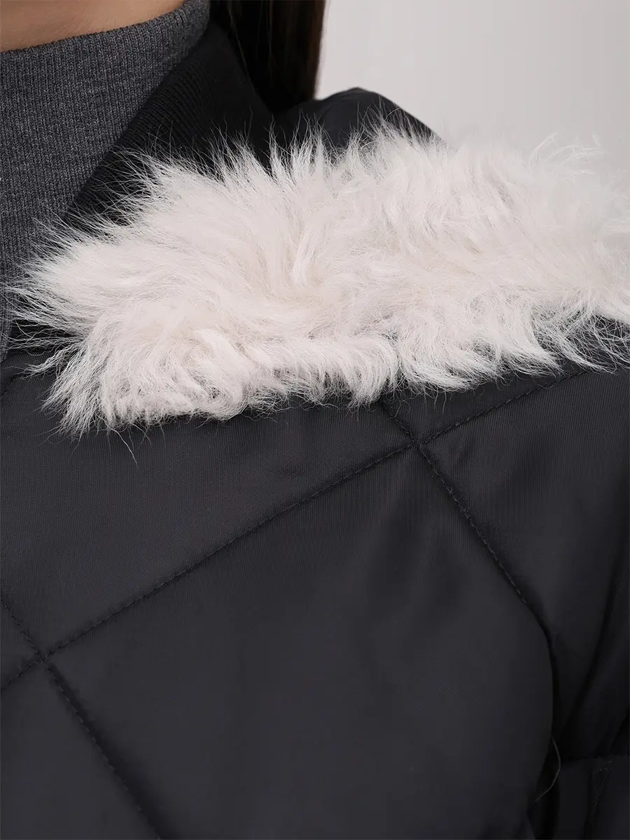 Куртка стеганая с мехом